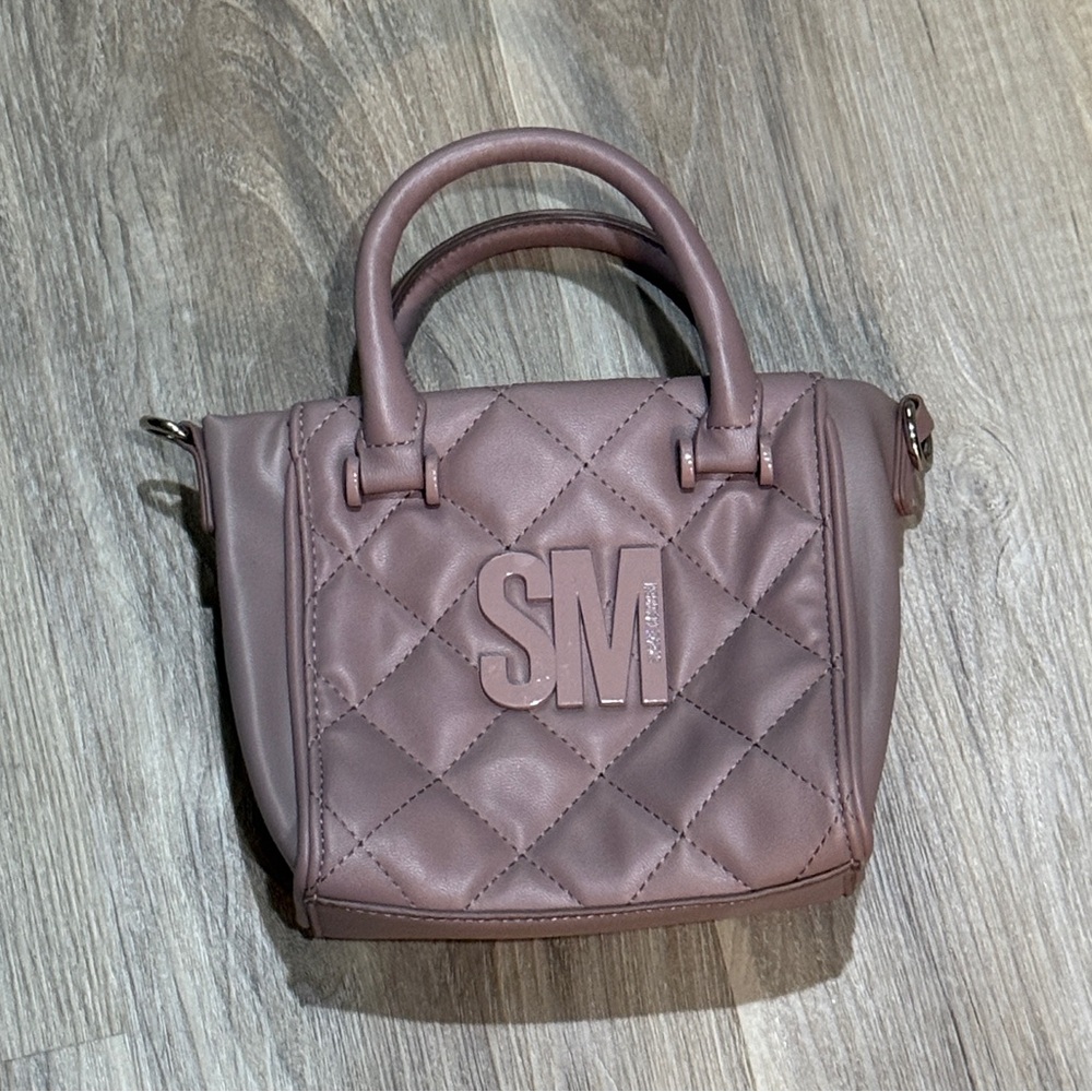 Steve Madden Bbabi quilted mini purse bag Dusty purple